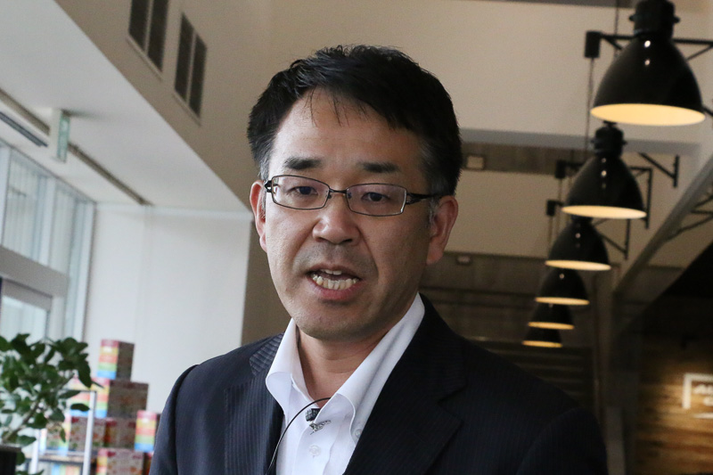 「車検をしたいと思うお店にしたい」と語った、株式会社オートバックスセブン 業態開発部長 河添貴之氏