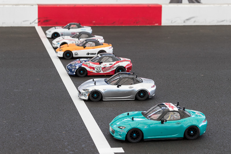 デミオ、ロードスターに分けて行なわれた予選走行