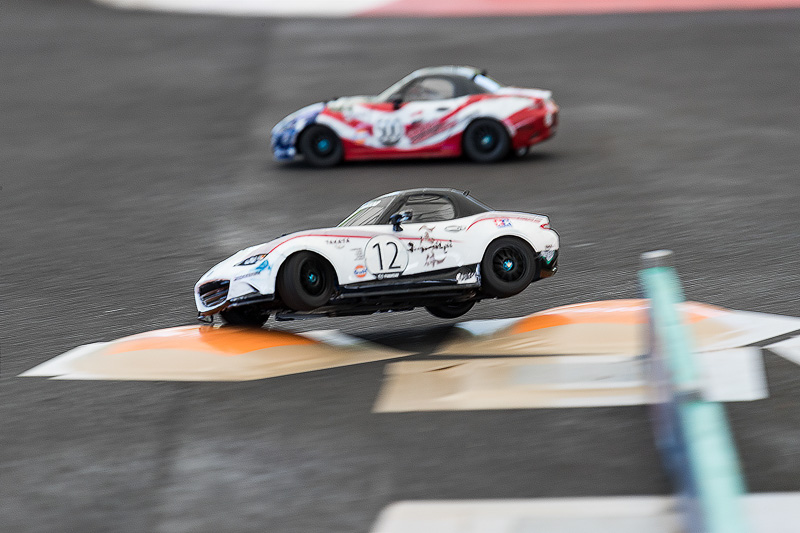 デミオ、ロードスターに分けて行なわれた予選走行