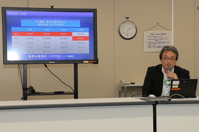 2011年12月の発売以来、アクアは5年半で約120万台を販売する人気モデルとなっている