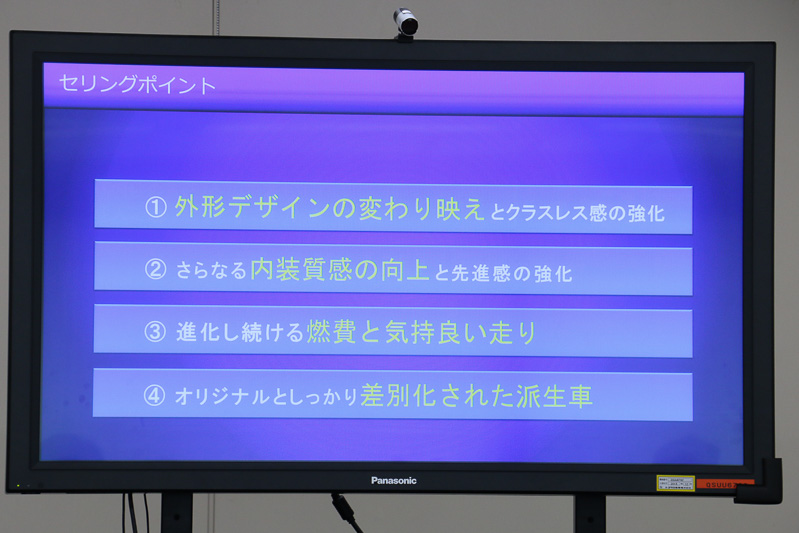 新しいアクアの開発で注力した4つのポイント