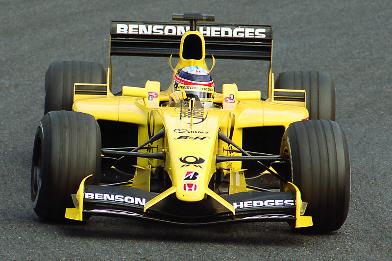 2002年のジョーダン 無限ホンダ、2006年のスーパーアグリに乗る佐藤琢磨。振り返ると佐藤琢磨がF1で表彰台に立ったのはインディアナポリスで行なわれたアメリカグランプリだった。佐藤琢磨とインディアナポリスには縁があったのかも