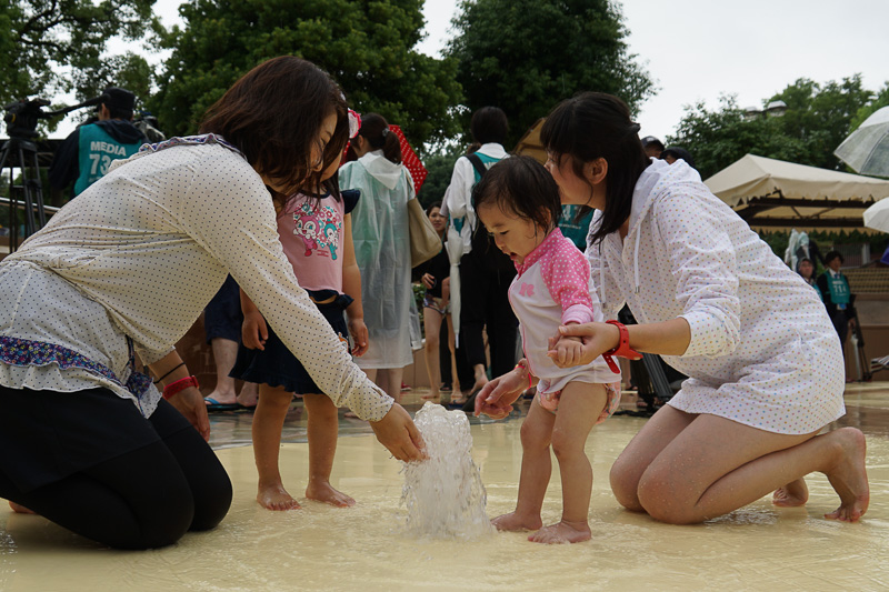 さまざまな仕組みがプールに仕掛けられている