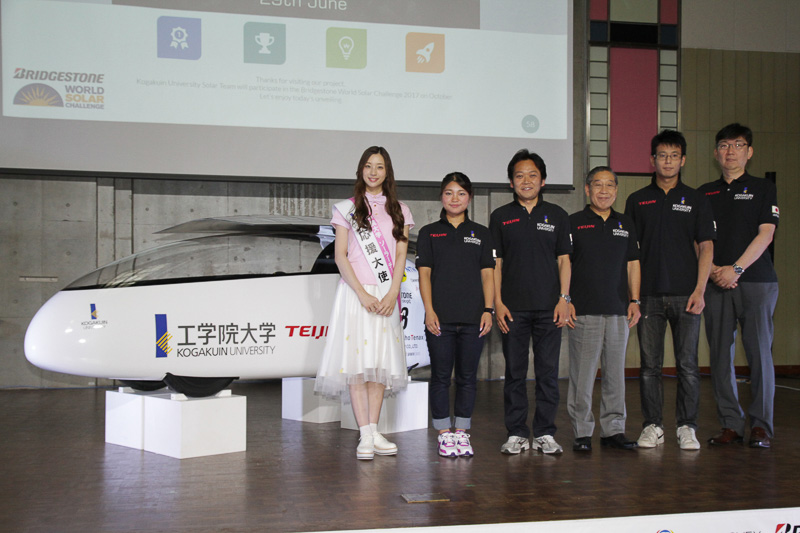 「工学院大学ソーラーチーム」が公開した新車両「Wing」