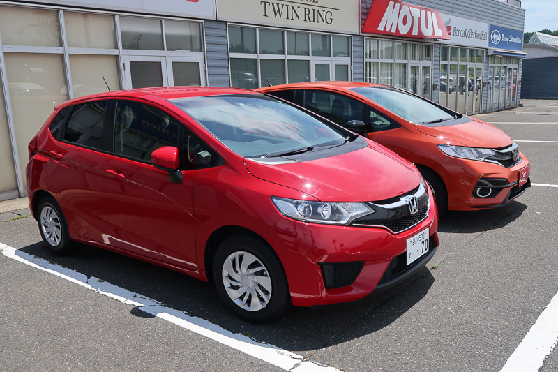 Joy耐に参戦しているフィットのドナーカーとしての役割も与えられている従来型フィット