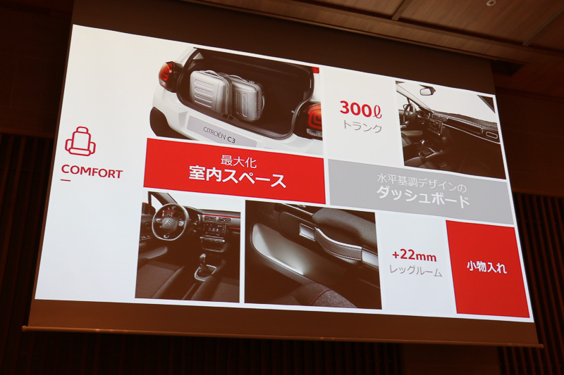 リアシートのレッグスペースも先代から22mm拡大