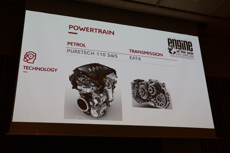 直列3気筒DOHC 1.2リッターターボの「HN01」型は「インターナショナル・エンジン・オブ・ザ・イヤー」を3年連続で獲得したPSAグループの自信作