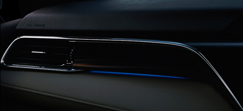 助手席インストルメントパネルオーナメントイルミネーション