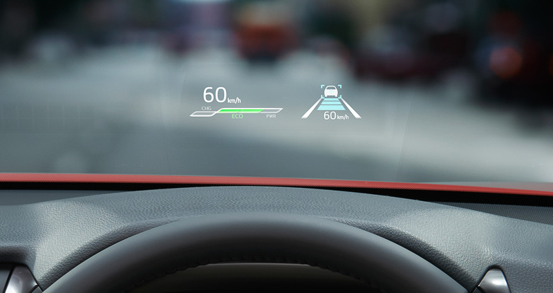 カラーヘッドアップディスプレイ