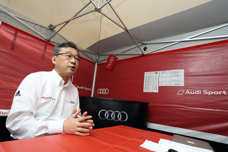 SUPER GT 第2戦富士で、アウディ ジャパン 代表取締役社長 齋藤徹氏にアウディのSUPER GT参戦について聞いてみた