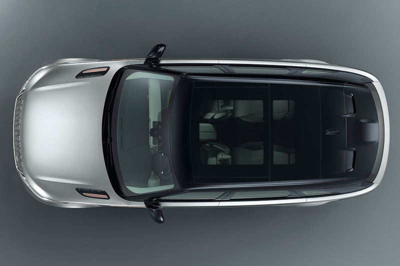 固定式とスライド式の2種類のパノラミックルーフをオプション設定