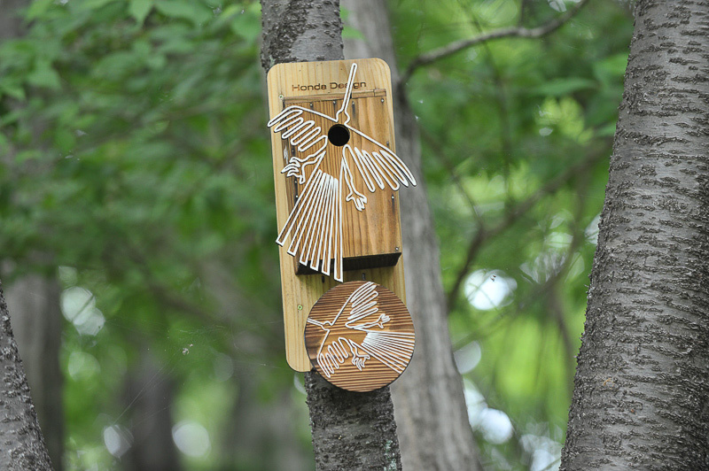 ホンダのスタッフがデザインしたという巣箱