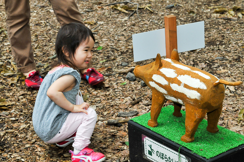 他にも木で作ったうり坊など、楽しめるものがたくさん