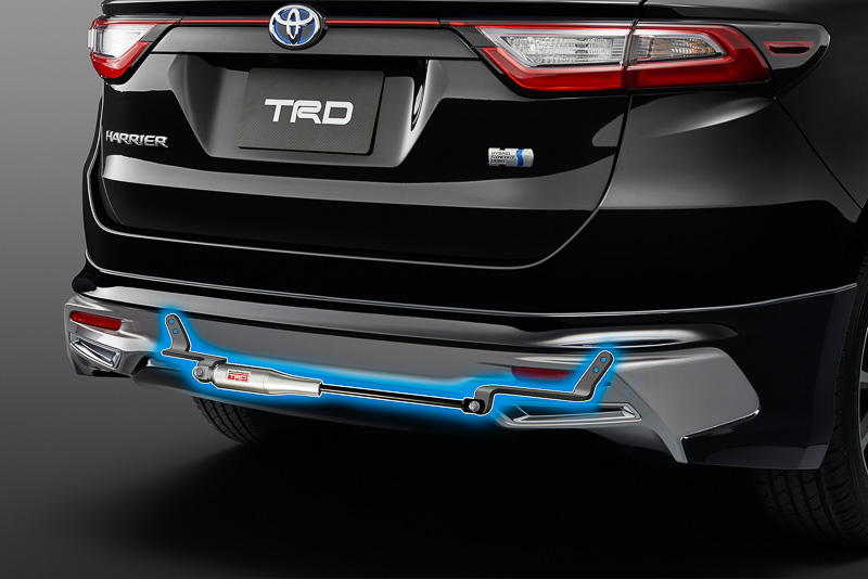 リアバンパー内のボディをつなぐ「モーションコントロールビーム」（税別4万5000円）も用意されている。ボディ剛性が上がりクルマの動きがよくなる