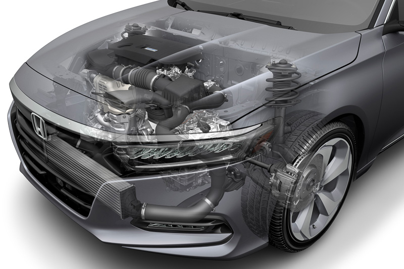 2.0リッター直噴ターボエンジンと10速AT