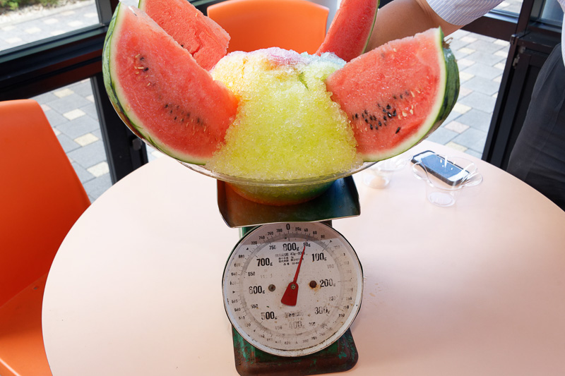 厨房の秤をお借りしたが、800gまでしか測れず、余裕で目盛りが振り切った