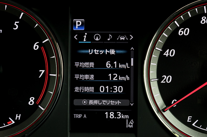 マルチインフォメーションディスプレイの表示