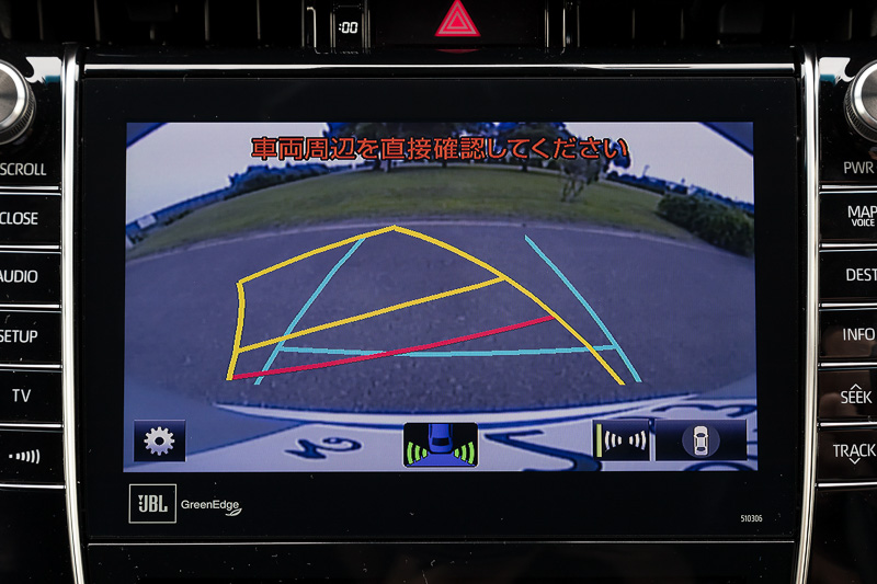 パノラミックビューモニターの駐車支援は3タイプの表示から選択可能