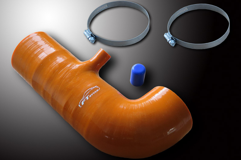 装着用にトライドンのホースバンドが付属。オレンジ色のホースにFT STYLEのロゴが入る