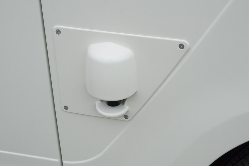 両側面に装着されているLiDAR