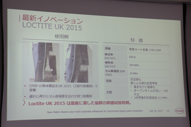 LOCTITE UK 2015の使用事例