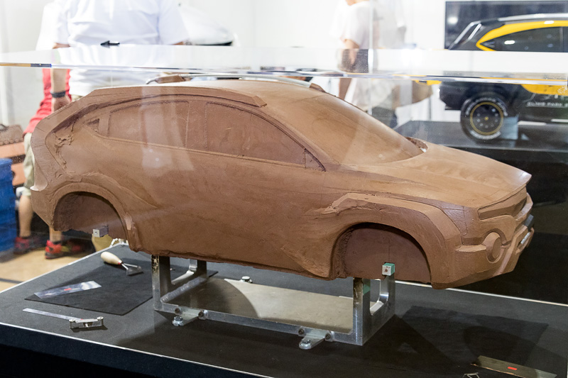 スケールモデルのクレイも展示されていた