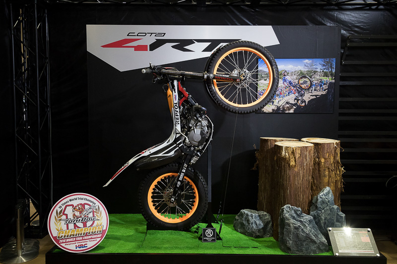 Repsol Honda Teamのトニー・ボウ選手が駆り、2016年のトライアル世界選手権を制した「Montesa COTA 4RT」