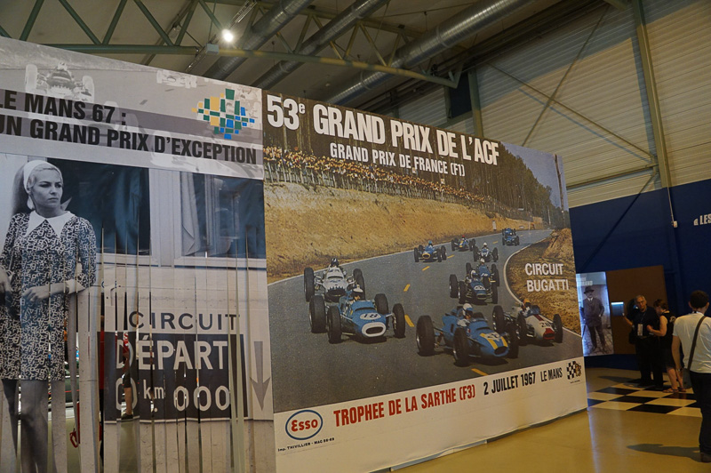 博物館で行なわれていた1967年 F1フランスGPの企画展示