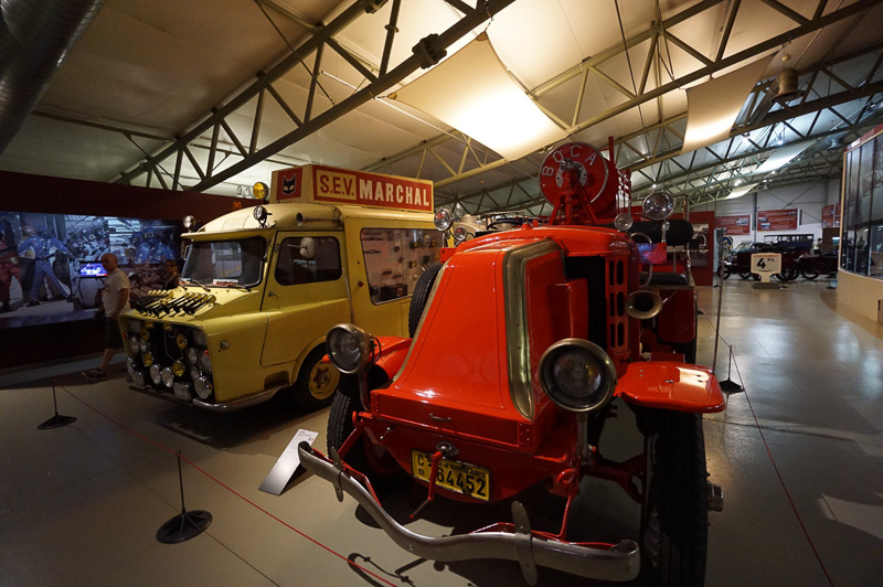 マーシャルカーなども展示されている