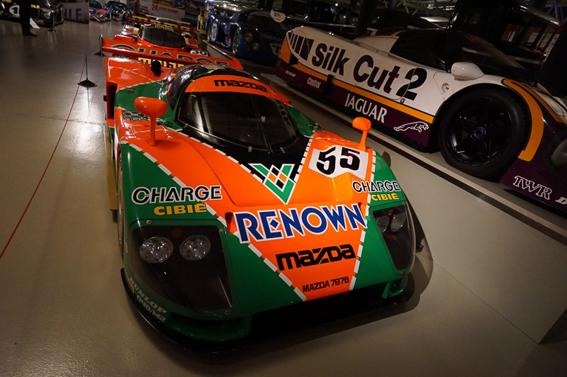 マツダ 787B。言わずと知れた1991年の優勝車両（の同型車）