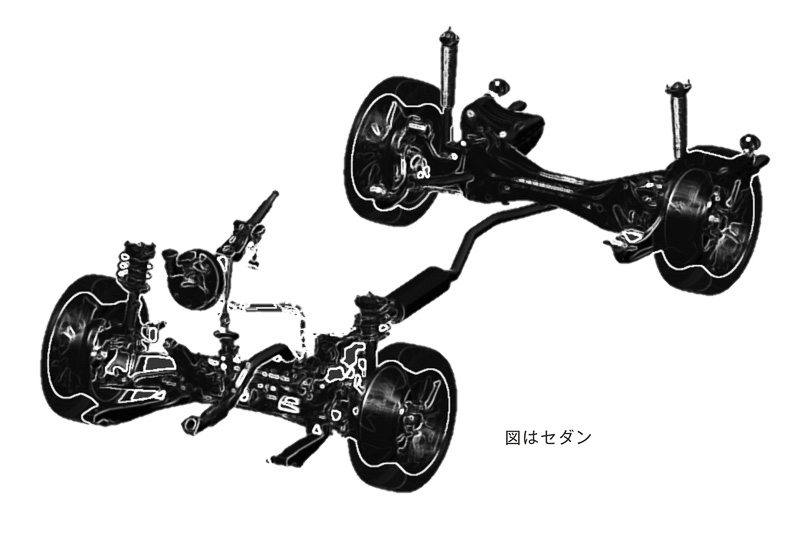 シビック セダンの足まわりイメージ