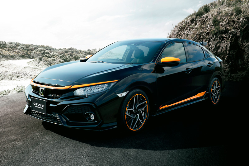 「エキサイティングスポーツ」のアクセサリーを装着した新型「シビック ハッチバック」