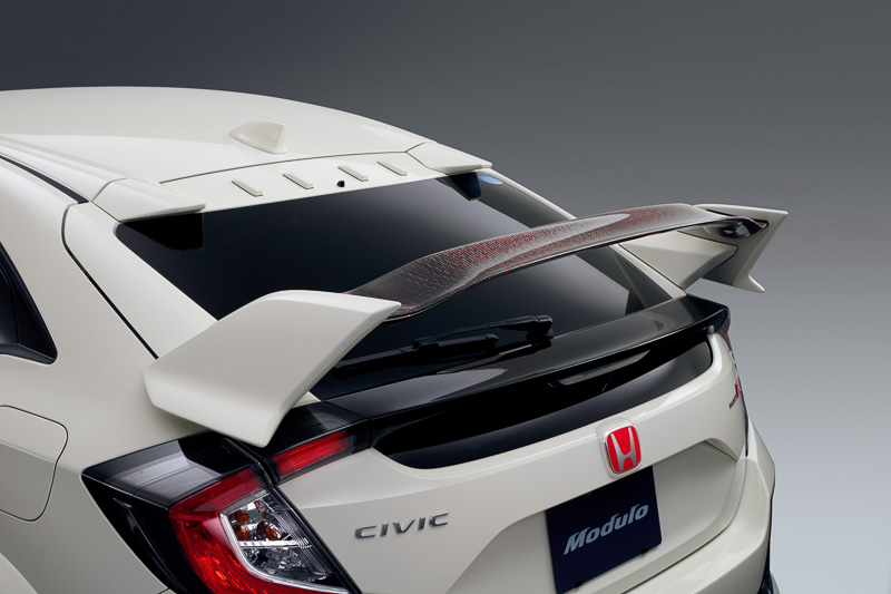 テールゲートスポイラー（リアルカーボン×レッドポリエステル綾織り）：17万2800円