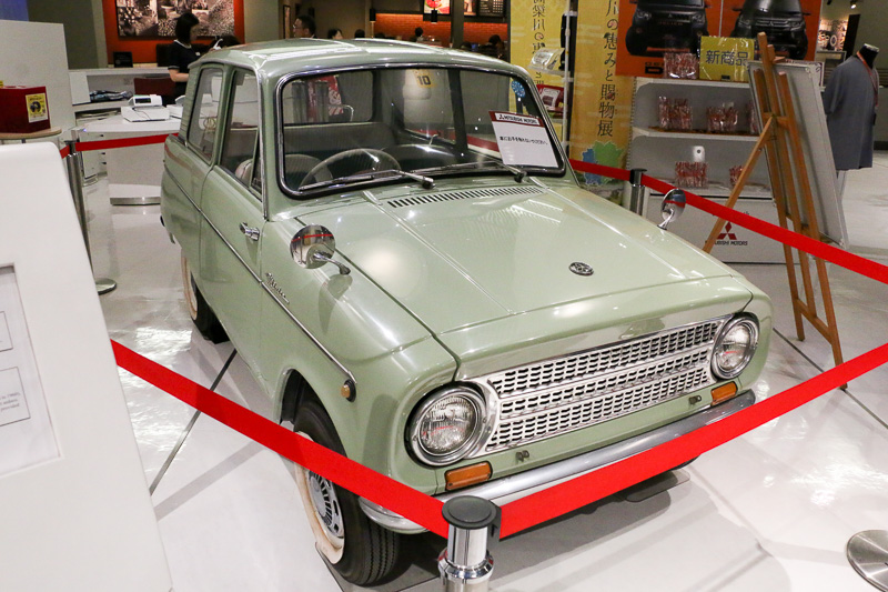 岡山県の水島製作所で生産された「ミニカ」も展示されていた。展示期間は7月31日までとなる