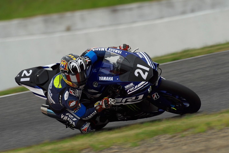 狙い通りポールポジションを獲得した中須賀選手