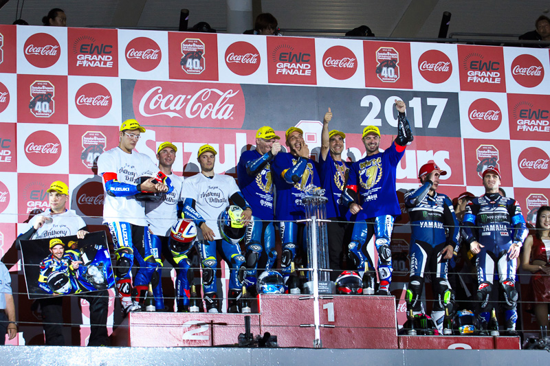 シリーズランキングトップ3の表彰台