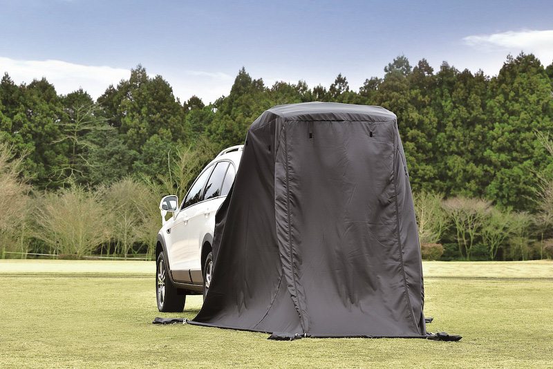 専用バックドア用テント（日よけ、雨よけや着替えに使用可能）