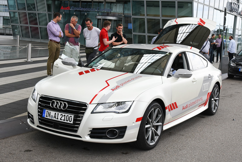 アウディのレベル3自動運転実験車「Jack（ジャック）」。2013年に衝撃的なデビューをした。その後、開発が続けられ、ソフトウェア的には進化したものとなる