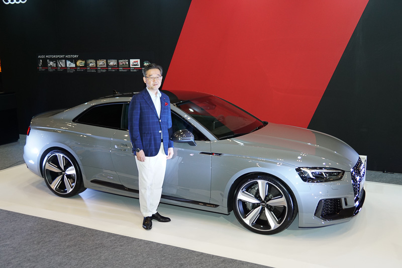 「オートモビル カウンシル2017」（幕張メッセ：8月4日～6日）で日本初公開された新型「RS 5 クーペ」