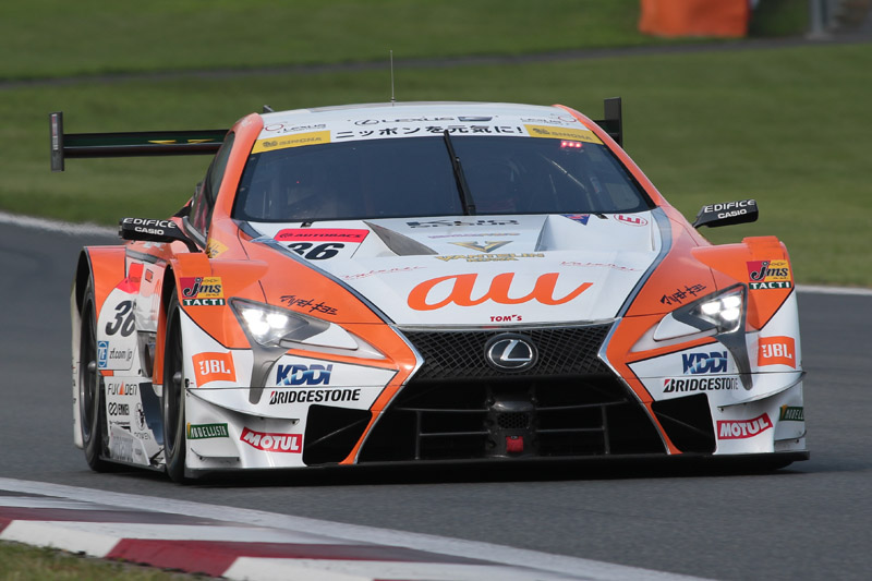 予選3位は36号車 au TOM'S LC500（中嶋一貴/ジェームス・ロシター組、BS）