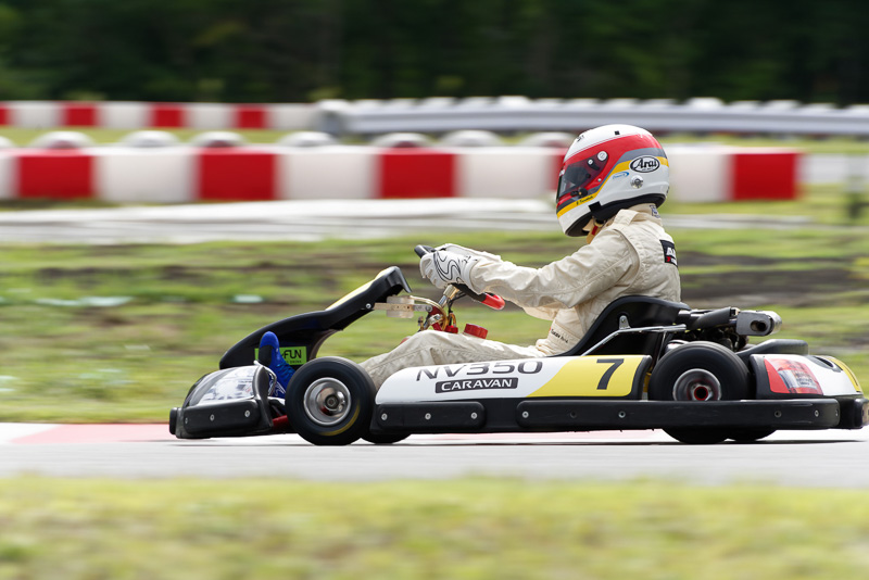 練習走行の様子