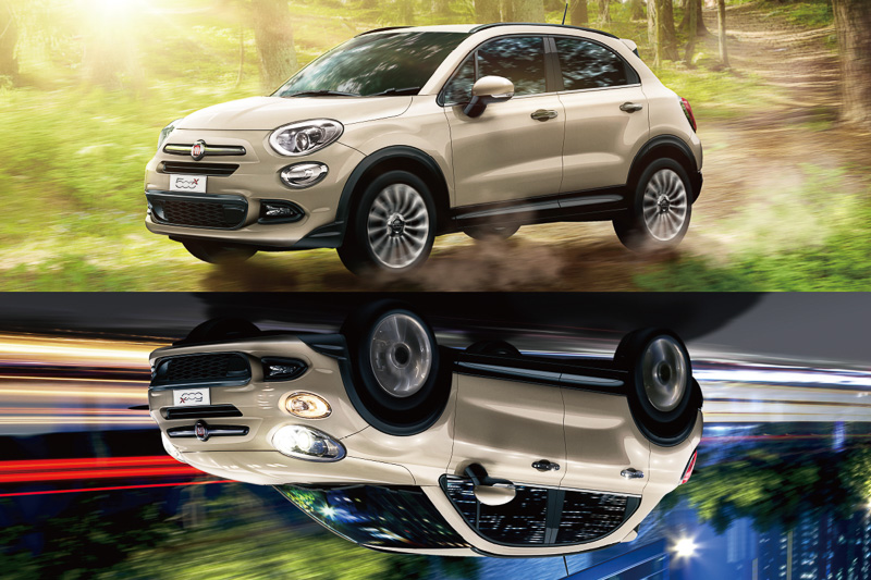 通常では設定のないエクステリアデザインとパワートレーンを組み合わせた「500X Lounge」