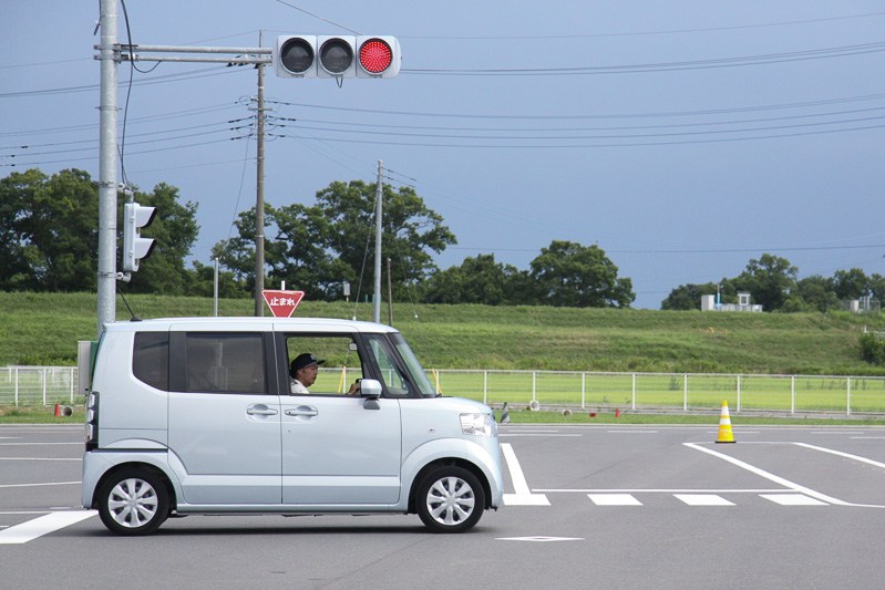 平松さんの実車訓練の様子