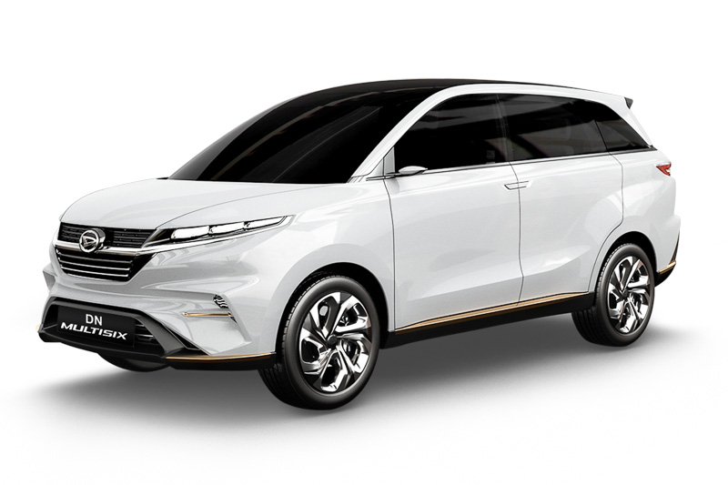 MPVモデルのコンセプトカー「DN MULTISIX」。ウォークスルーが可能な広い室内空間と、スタイリッシュな外観としている
