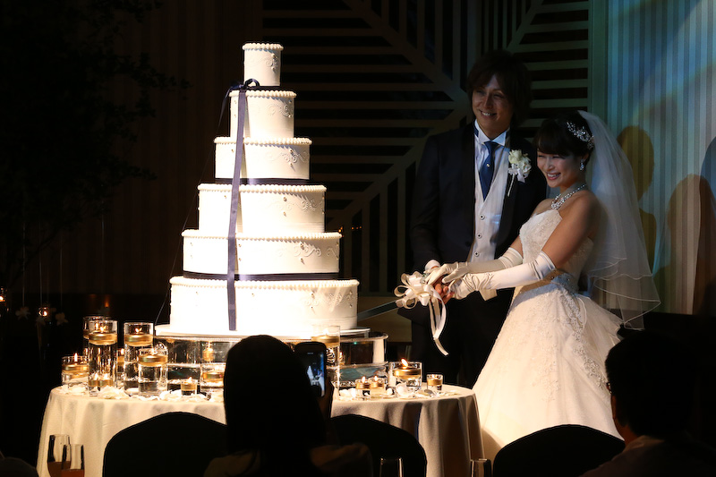 模擬披露宴の体験もできた