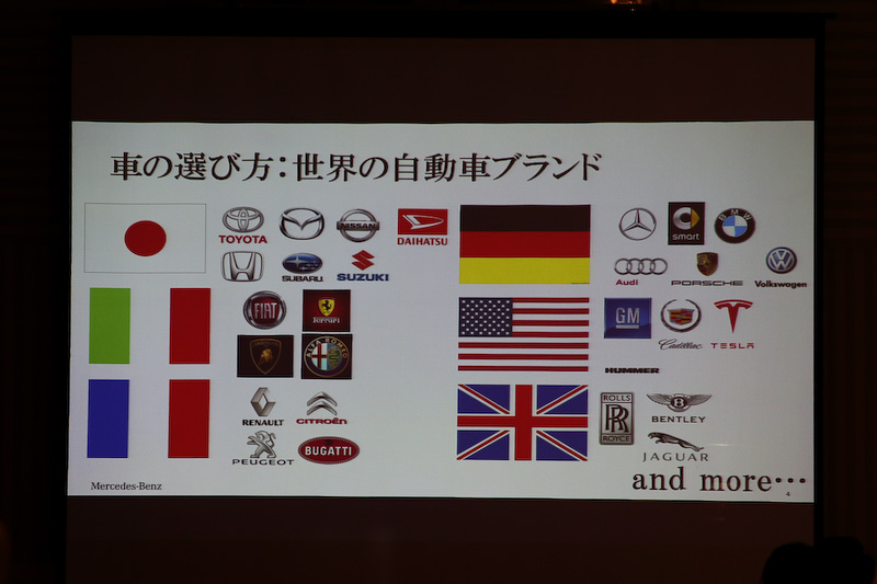 日本では各国のさまざまなモデルを購入できる