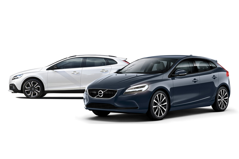 「V40 クロスカントリー D4 Dynamic Edition」（左）、「V40 D4 Dynamic Edition」（右）