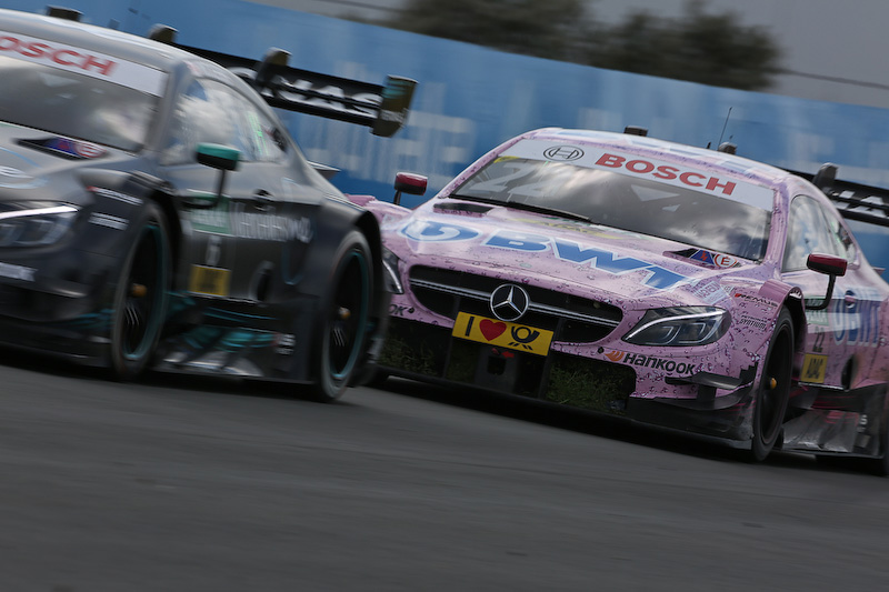 攻めるも上位につけず、今季自身最下位の15位に終わったルーカス・アウアー選手（Mercedes-AMG DTM Team HWA）