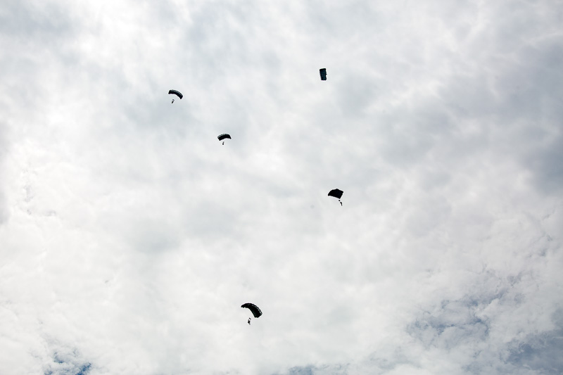 空挺部隊による降下