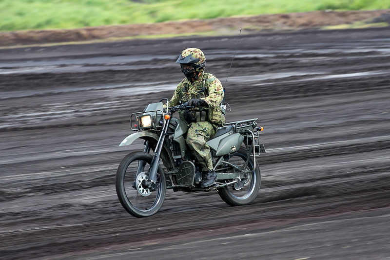 オートバイによる偵察部隊